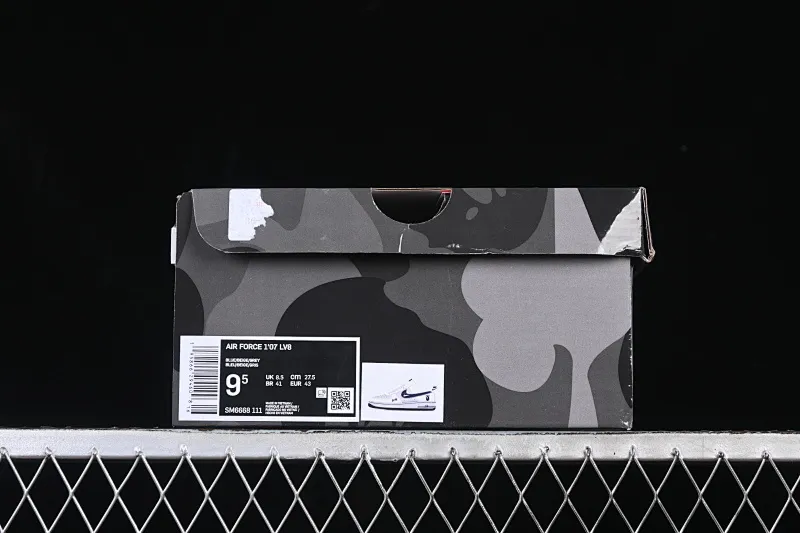 All categories Nk Air Force 1 Air Force series Nk Air Force 1 Low Air Force low top Nike Air Force 1'07 Low BaPe co-branded beige gray blue Air Force 1 low top casual sneakers SM6668-111